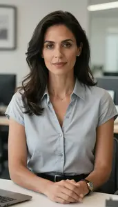 Female Sample Checker Stock Photo