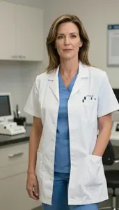 Female Surgical Oncologist Stock Photo
