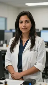 Female Theoretical Astronomer Professional Stock Image