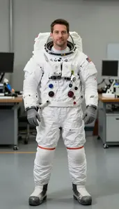 Male Astronautical Engineer Stock Photo