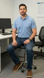 Male Audiologists Professional Stock Image