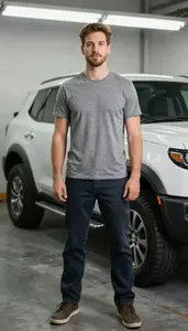 Male Auto Body Customizer Stock Photo