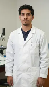 Male Clinical Epidemiologist Stock Photo