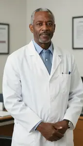 Male Clinical Psychiatrist Portrait Stock Photo
