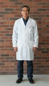 Male Geriatric Psychiatrist Portrait Stock Photo