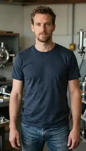 Male Hard Chrome Plater Portrait Stock Photo