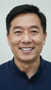 Male Invisible Braces Orthodontist Stock Photo