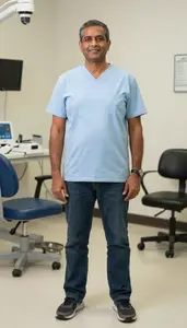 Male Orthodontic Technician Stock Photo