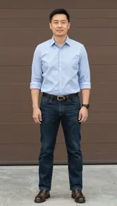 Male Sample Checker Professional Stock Image