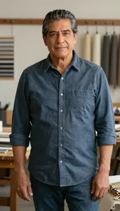 Male Textile Designer Professional Stock Photo