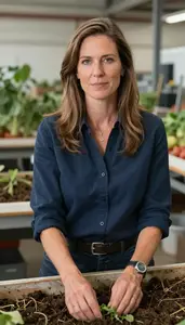 Female Agricultural Soil Conservation Professor Professional Stock Photo