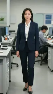 Female Astronautical Engineer Stock Photo