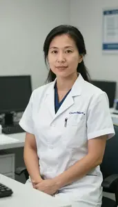 Female Aviation Medicine Specialist Portrait Stock Photo