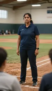 Female Baseball Coach Professional Stock Photo