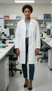 Female Bench Chemist Professional Stock Photo