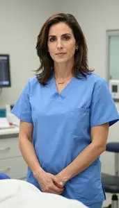 Female Cardiovascular Surgeon Portrait Stock Photo