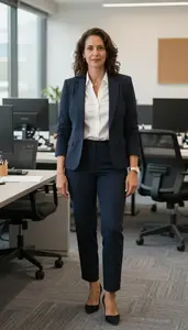 Female Cartography Professor Portrait Stock Photo