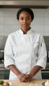 Female Certified Personal Chef Stock Photo