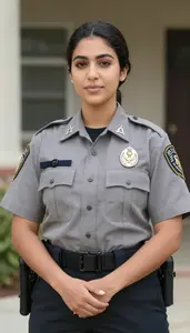 Female Correctional Sergeant Portrait Stock Photo