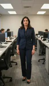 Female Court Stenographer Portrait Stock Photo