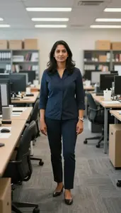 Female Database Administration Manager Stock Photo