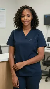 Female Dental Receptionist Stock Photo