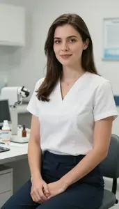 Female Dental Secretary Stock Photo