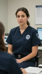 Female Emt I99 Professional Stock Photo