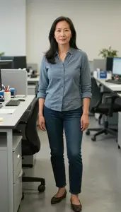 Female Environmental Geologist Stock Photo