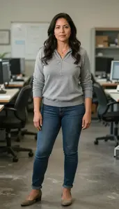 Female Environmental Statistician Professional Stock Image
