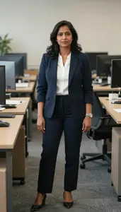 Female Environmental Statistician Portrait Stock Photo