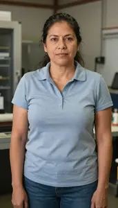 Female Feed Mixer Operator Professional Stock Image