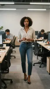 Female Film Archivist Professional Stock Photo
