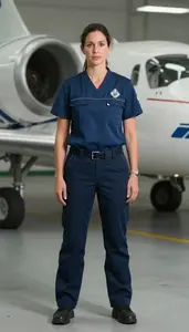 Female Flight Paramedic Portrait Stock Photo