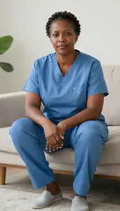 Female Home Health And Personal Care Aides Stock Photo