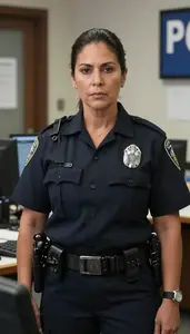 Female Homicide Detective Professional Stock Image