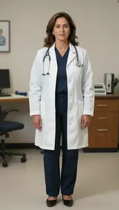 Female Internal Medicine Pediatrician Professional Stock Image