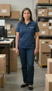 Female Inventory Taker Professional Stock Image