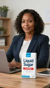 Female Liquid Sugar Fortifier Professional Stock Image
