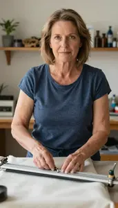 Female Loom Fixer Professional Stock Image