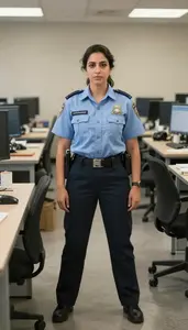 Female Loss Prevention Detective Stock Photo