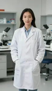 Female Molecular Physicist Portrait Stock Photo