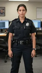 Female Narcotics Detective Portrait Stock Photo