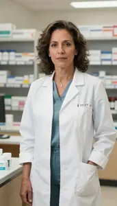 Female Pharmacists Portrait Stock Photo