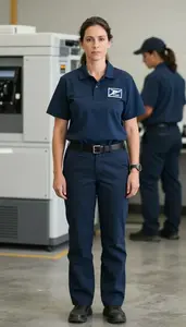 Female Postal Service Workers Stock Photo