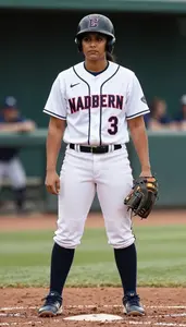 Female Professional Baseball Player Professional Stock Photo