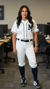 Female Professional Baseball Player Professional Stock Photo
