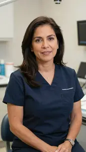Female Reconstructive Dentist Professional Stock Photo