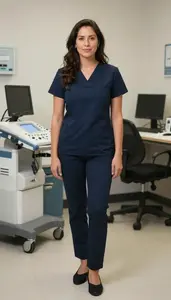 Female Registered Diagnostic Medical Sonographer Stock Photo