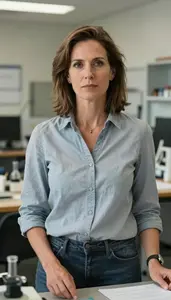 Female Research Geologist Portrait Stock Photo